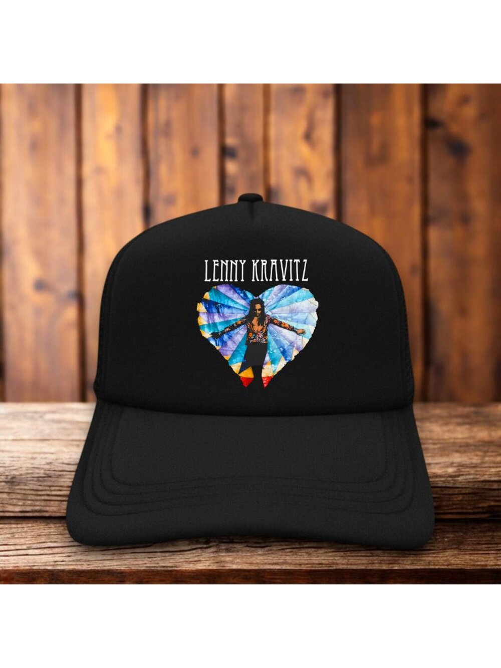 Lenny Kravitz Universal Love Mens Trucker Hat Black Snapback